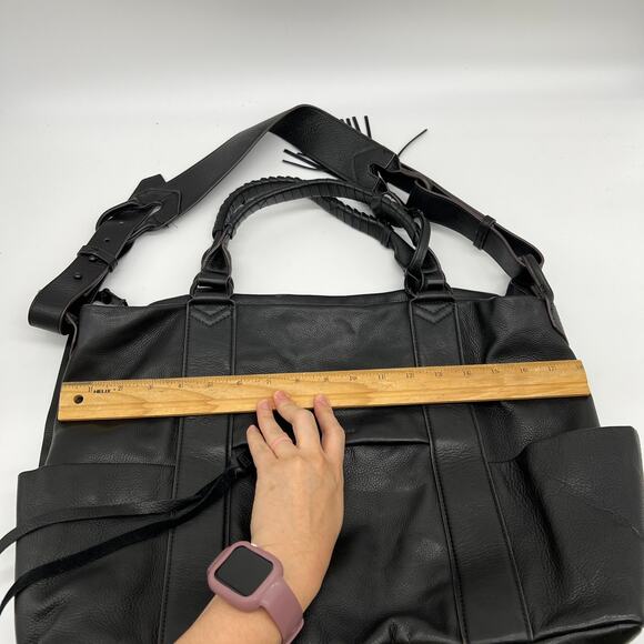 Aimee Kestenberg The Suzie Large Leather Satchel Black Handbags - Picture 8 of 15